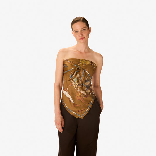 Scarf Ca231at15 Beige