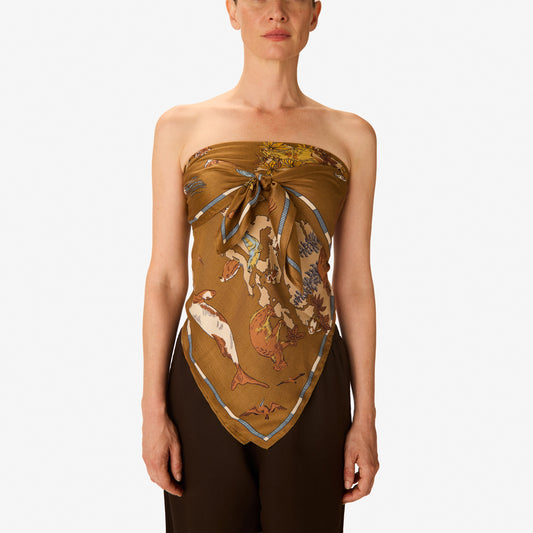 Scarf Ca231at15 Beige