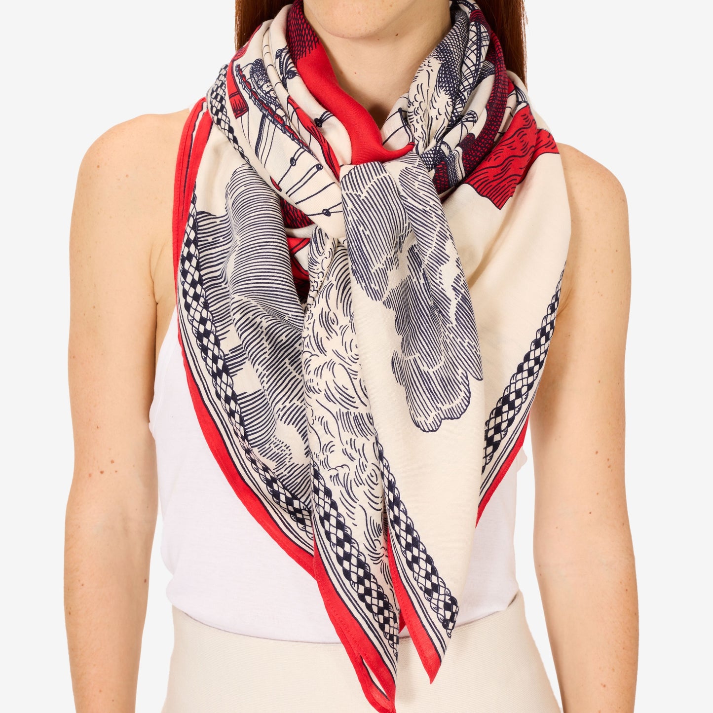 Scarf Ca232de06 Red