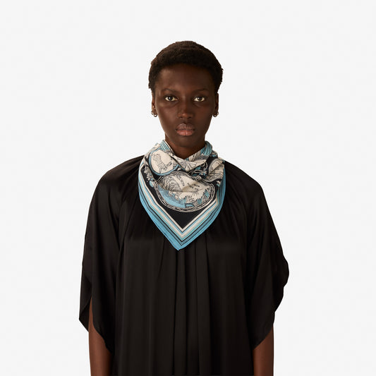 Scarf Ca23cha24 Navy