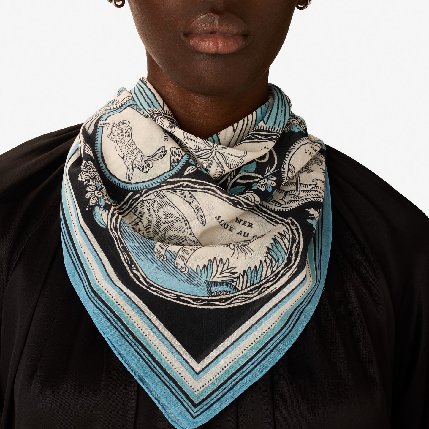 Scarf Ca23cha24 Navy