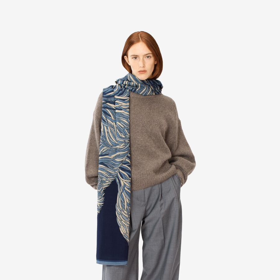 Scarf Et201fr24 Navy