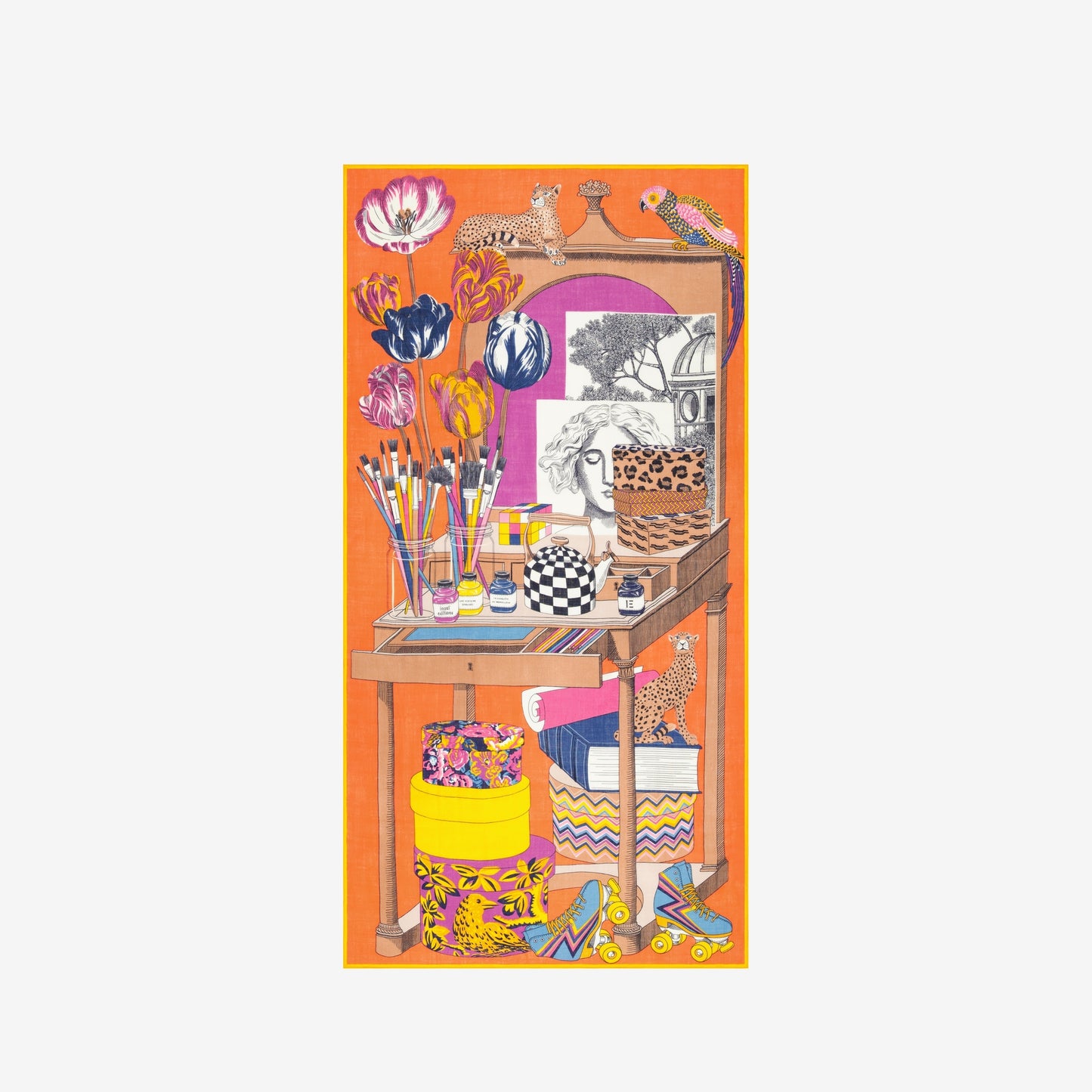 Scarf Et221at08 Orange