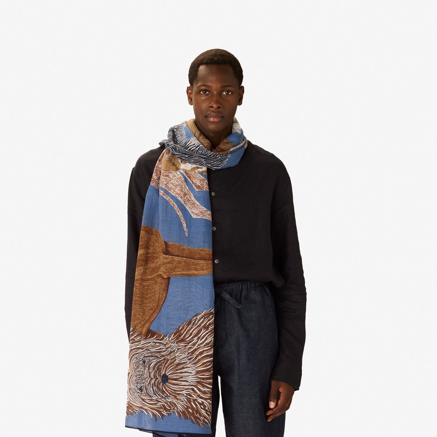 Scarf Et231to04 Blue