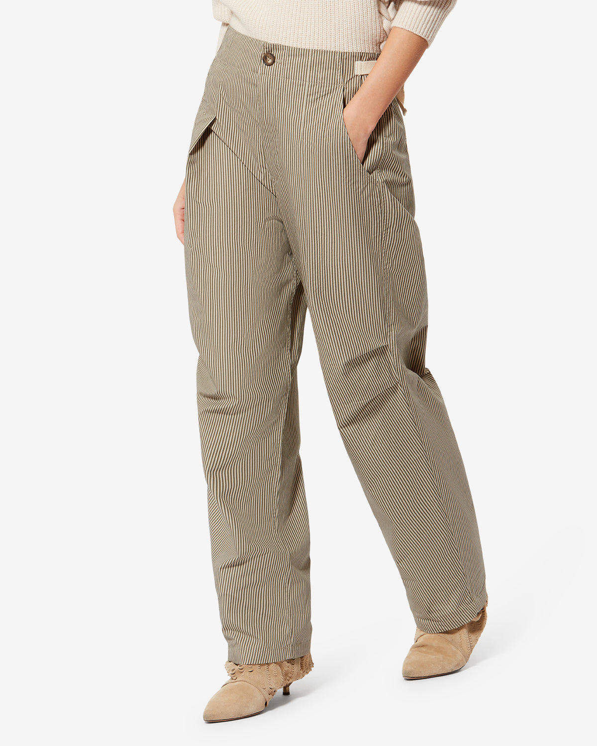 Pants Ceryne Beige-Khaki