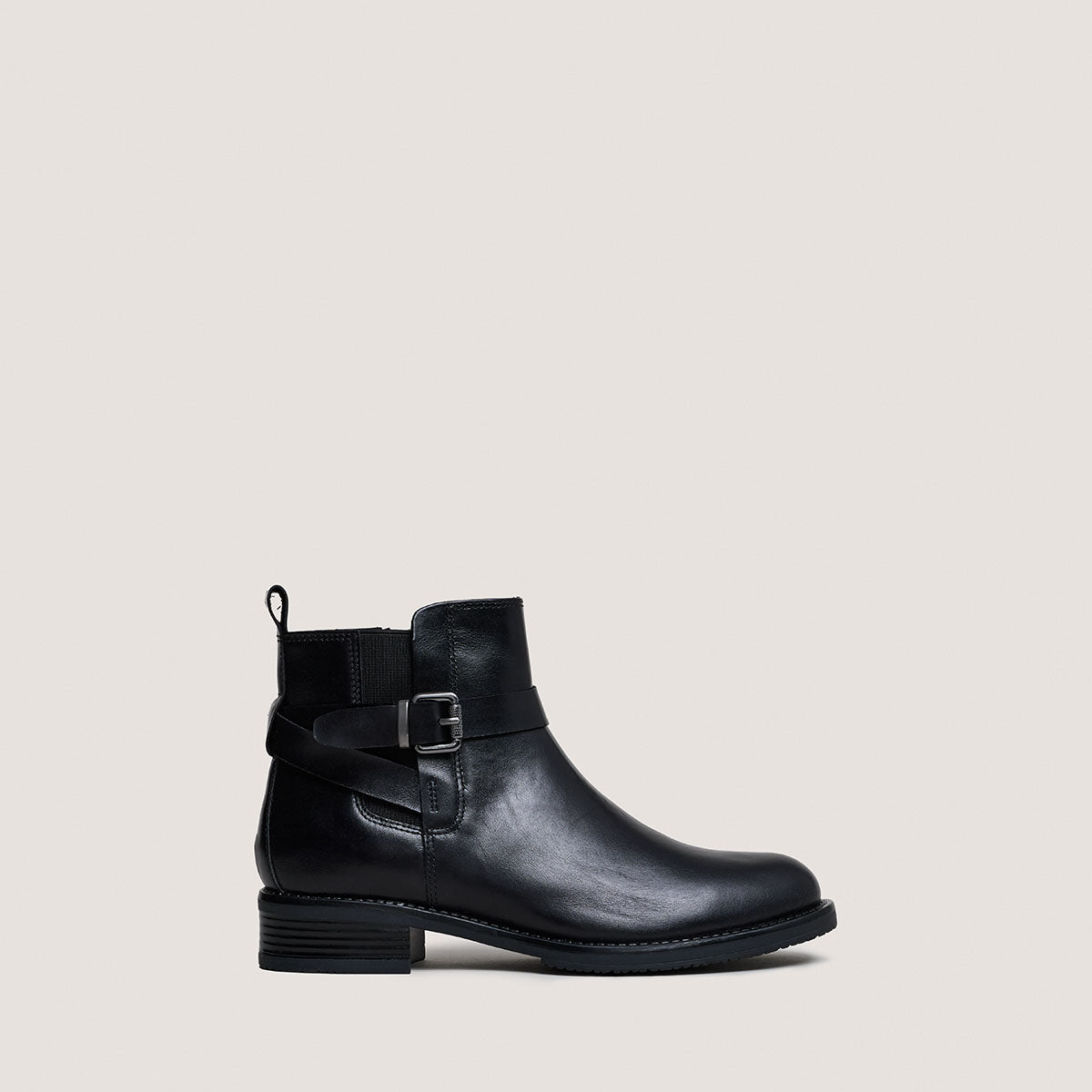Boots Abstrait Cuir Noir