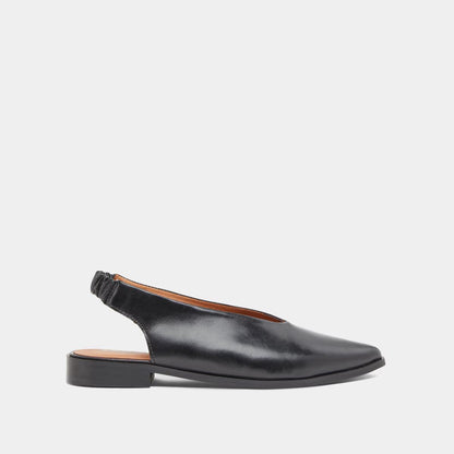 Ballerines Acajou Cuir Noir