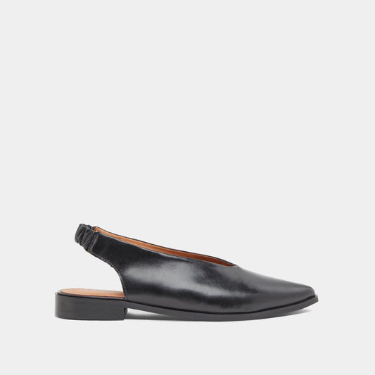Ballerines Acajou Cuir Noir