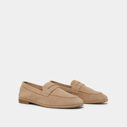 Mocassins Aca Bis Velours Beige
