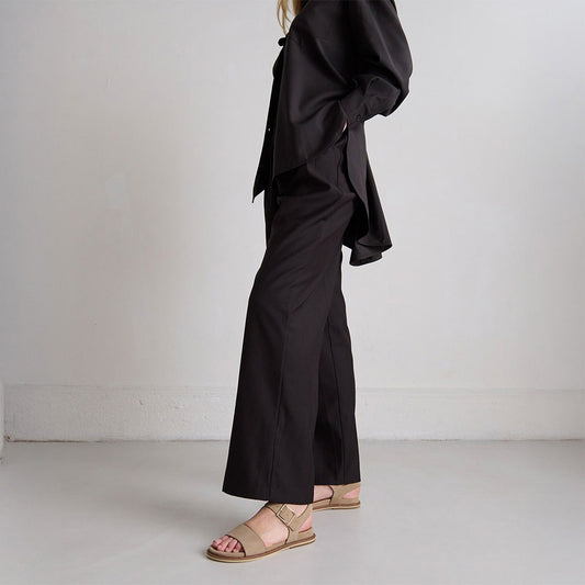 Women's Sandals Velour Fabric Premium Soft Touch - Beige