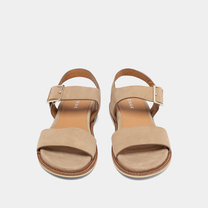 Women's Sandals Velour Fabric Premium Soft Touch - Beige