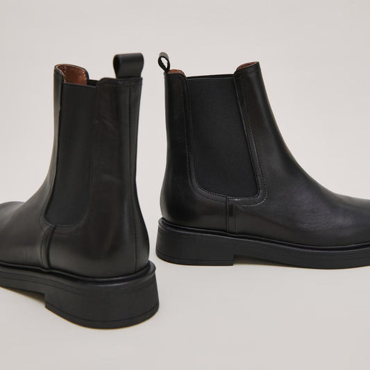 Boots Agen Cuir Noir