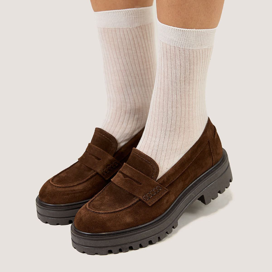 Mocassins Alfi Croute Marron