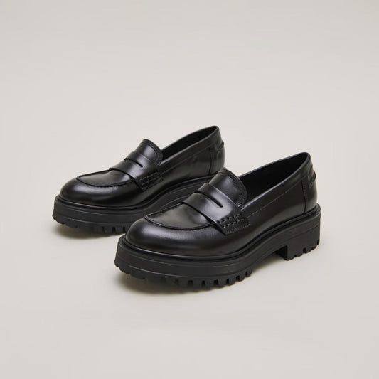 Mocassins Alfi Cuir Noir