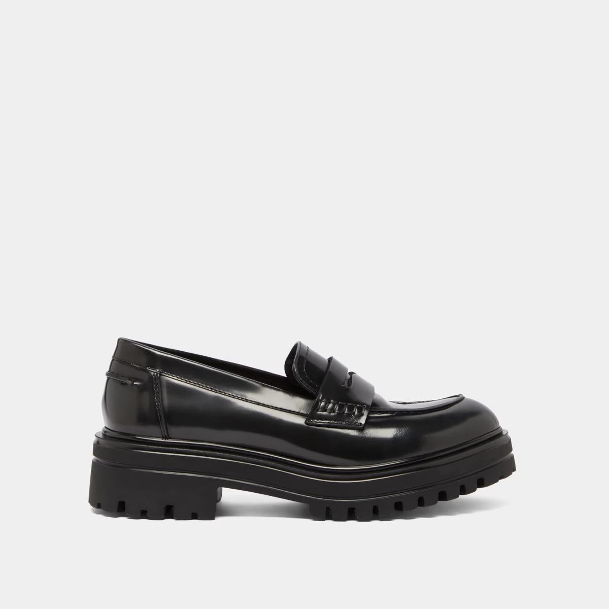 Mocassins Alfi Cuir Glace Gris