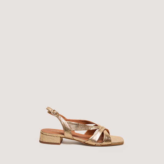 Sandales Alphonse Cuir Craque Or