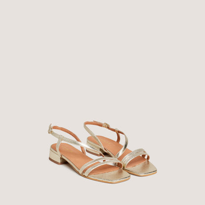 Sandales Anaya Synthe Metalli Platine