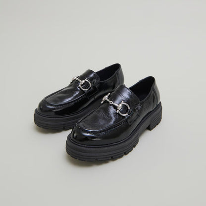 Mocassins Anton Vernis Plisse Noir
