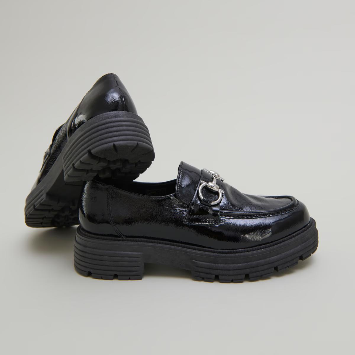 Mocassins Anton Vernis Plisse Noir
