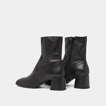Boots Argentat Cuir Noir