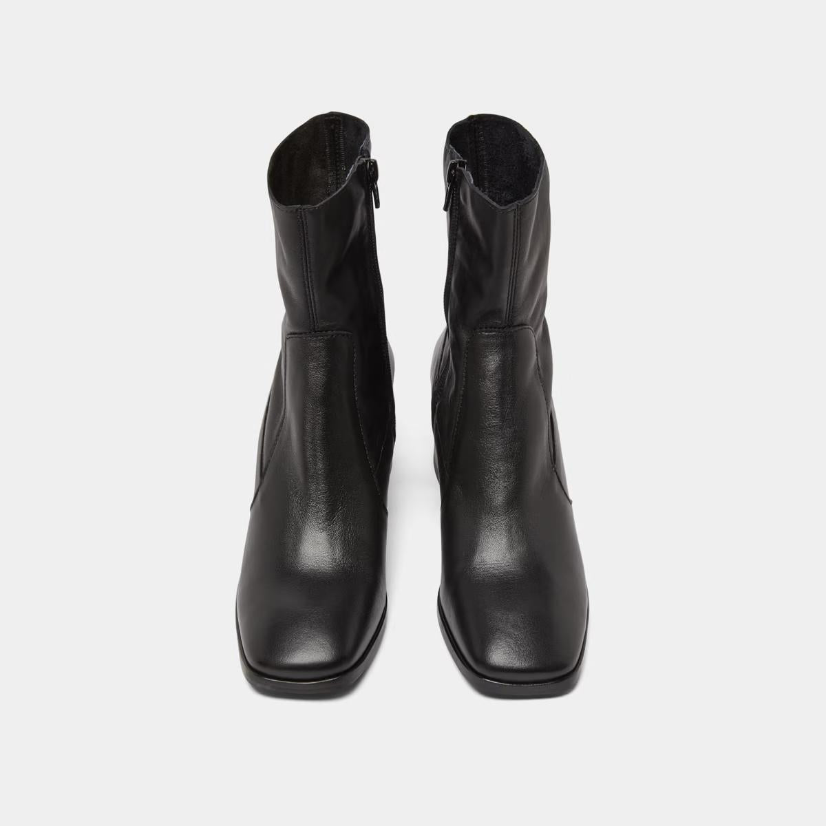 Boots Argentat Cuir Noir