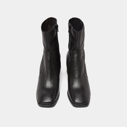 Boots Argentat Cuir Noir