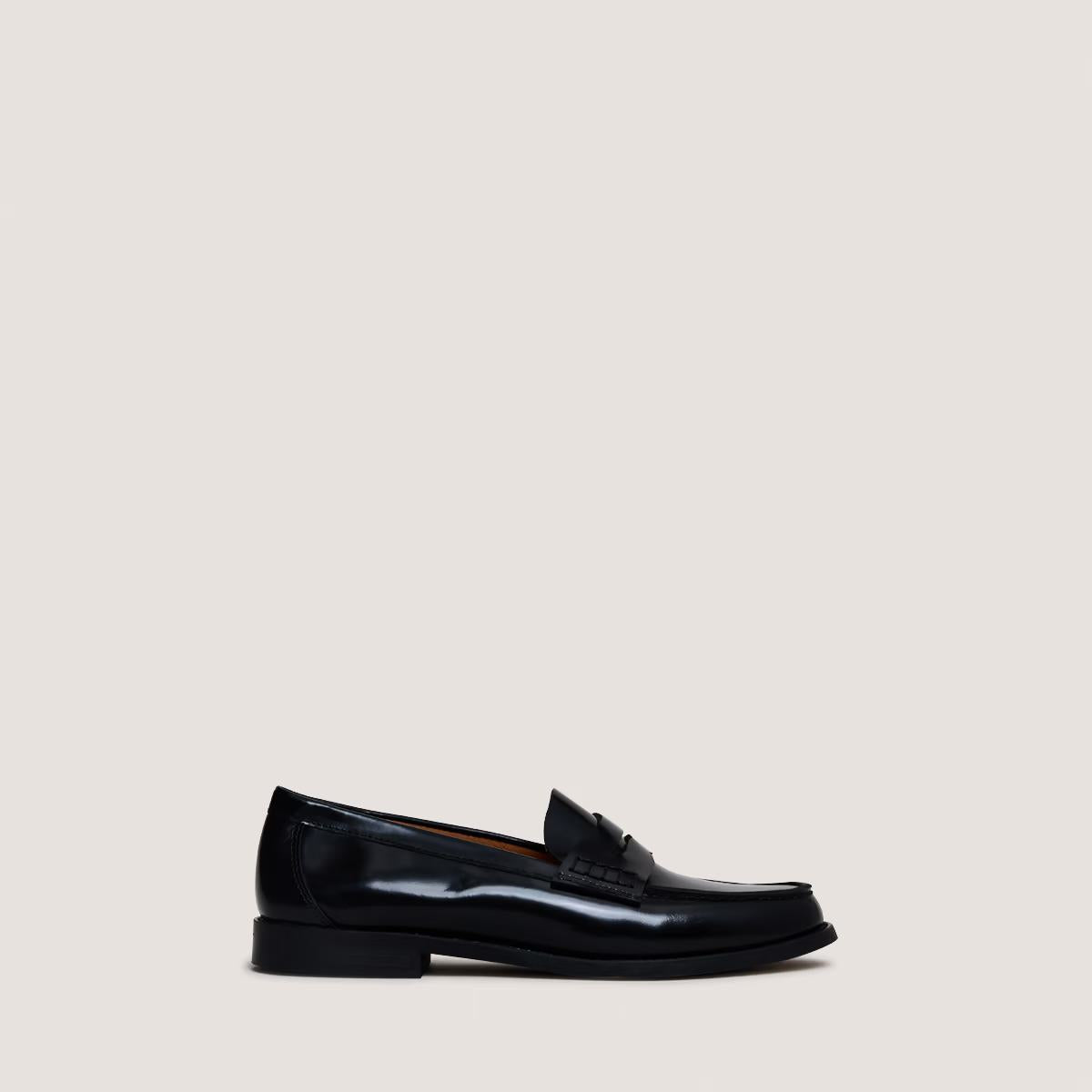 Mocassins Audelya Cuir Glace Noir