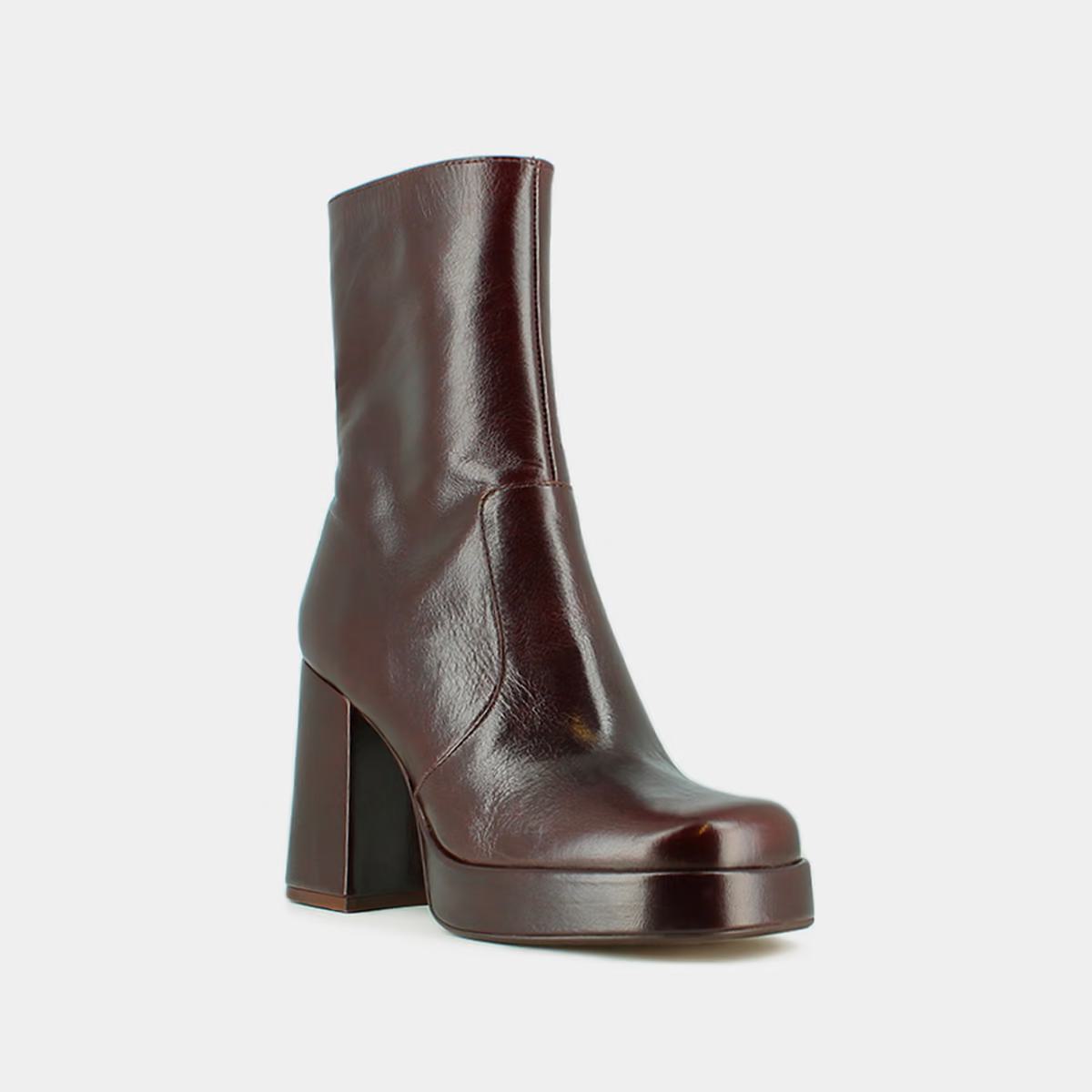 Boots Ben Cuir Vieilli Chocolat