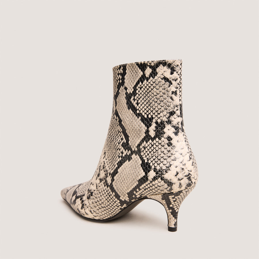 Boots Borg Reptile Noir-blanc