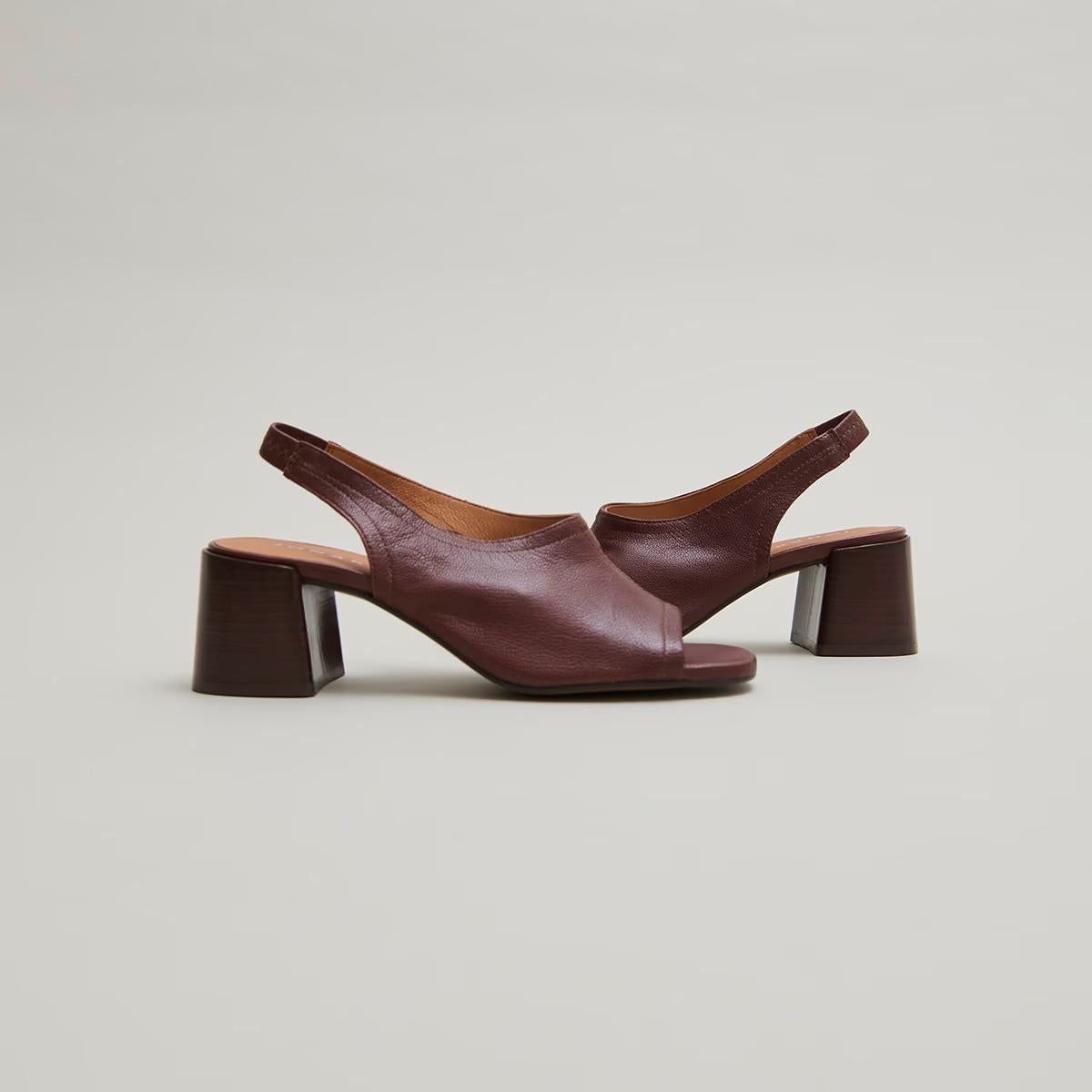 Sandales Brownie B Cuir Marron