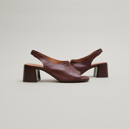 Sandales Brownie B Cuir Marron