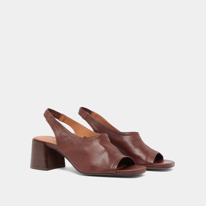 Sandales Brownie B Cuir Marron