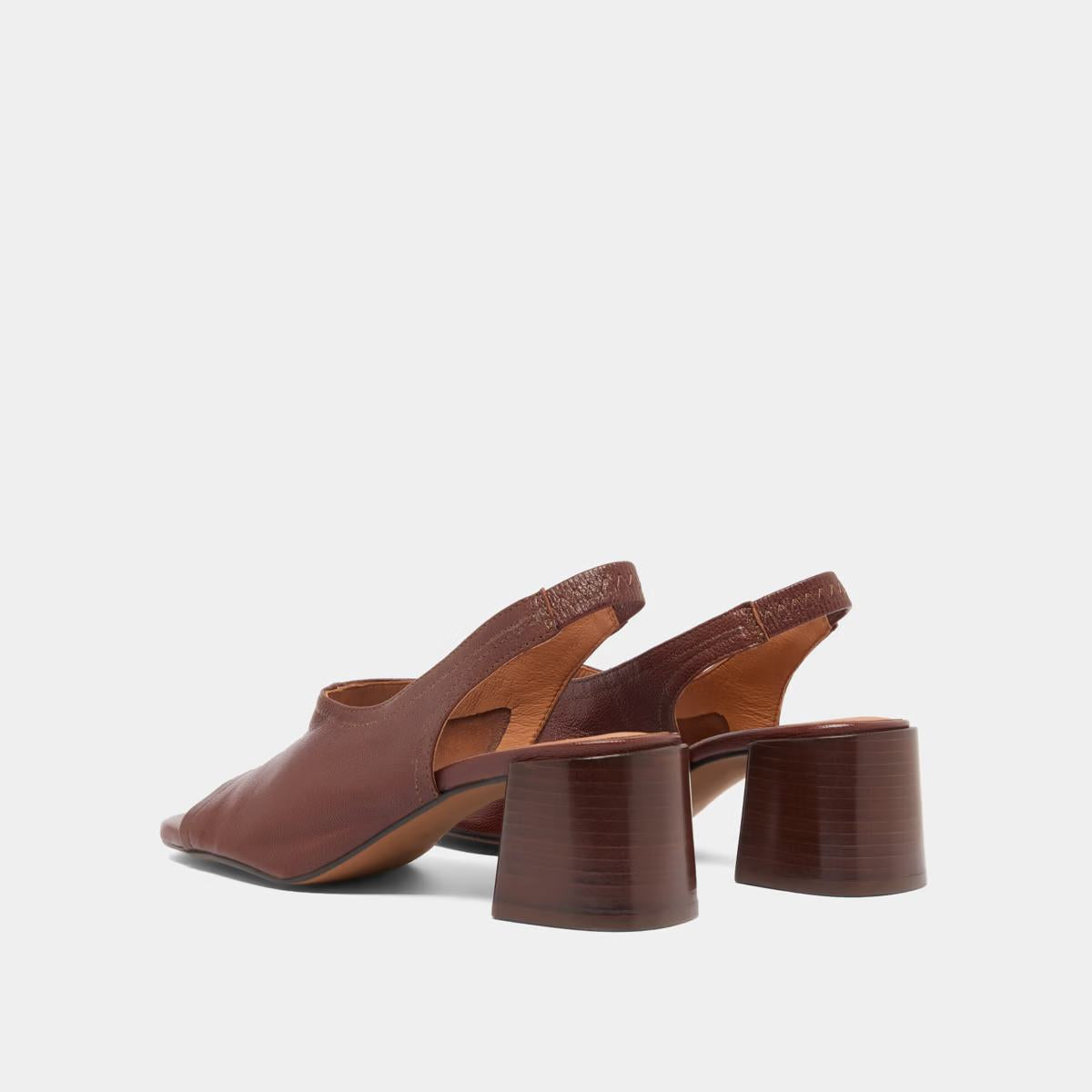 Sandales Brownie B Cuir Marron