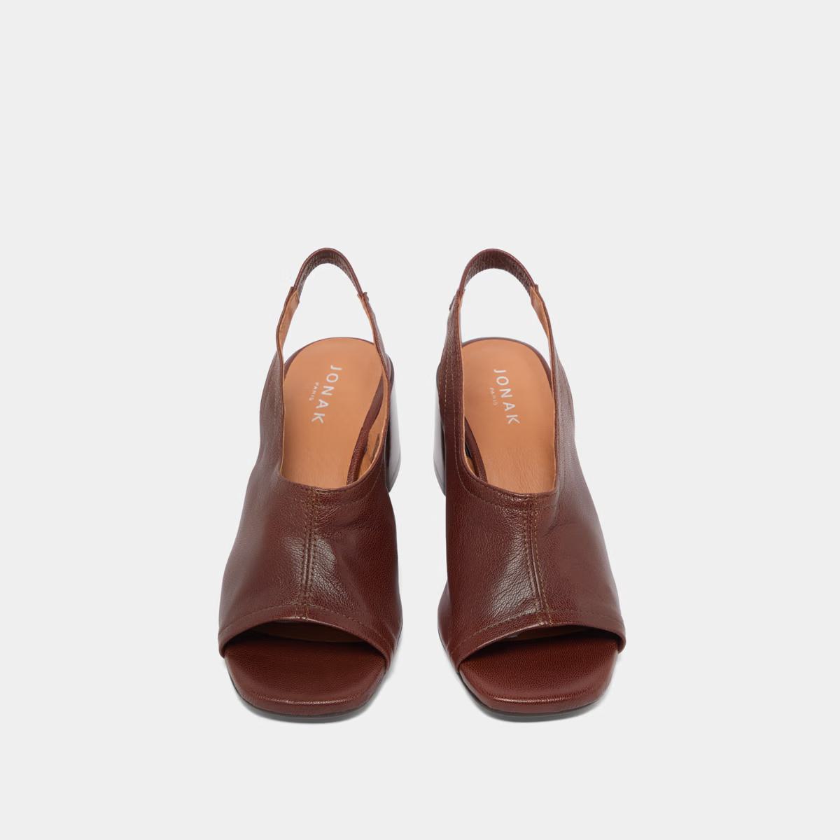 Sandales Brownie B Cuir Marron