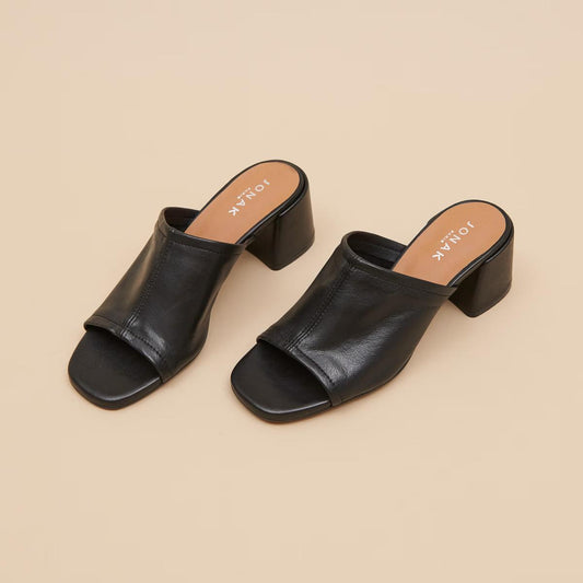 Mules Butterfly Cuir Noir