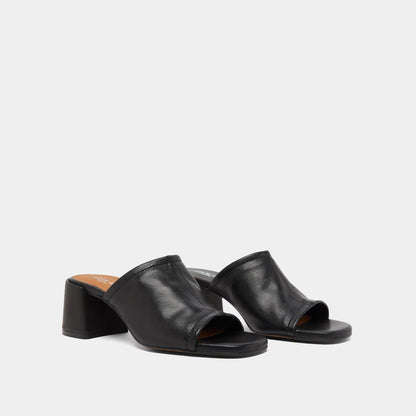 Mules Butterfly Cuir Noir