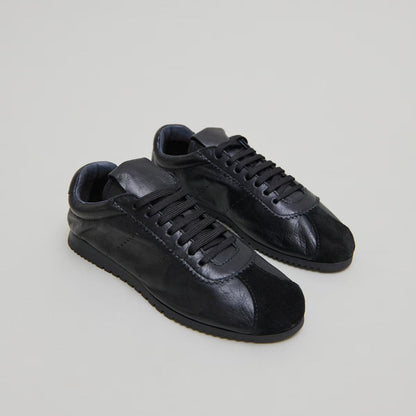 Basket Dabon Croute/cuir Noir-noir