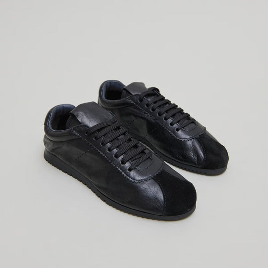 Basket Dabon Croute/cuir Noir-noir