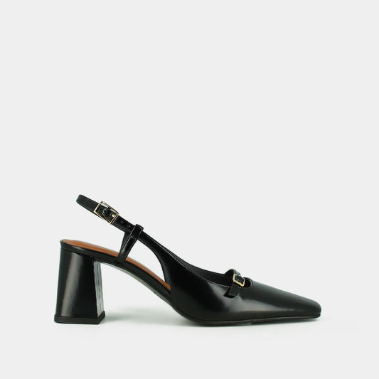 Escarpins Dadelle Cuir Glace Noir