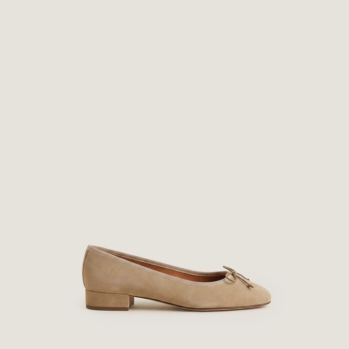 Women Ballerinas Velvet Premium Everyday Classic - Camel-Beige