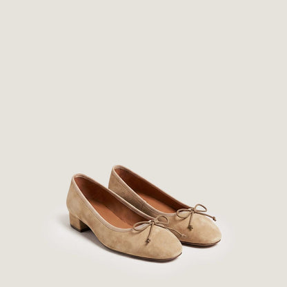 Women Ballerinas Velvet Premium Everyday Classic - Camel-Beige