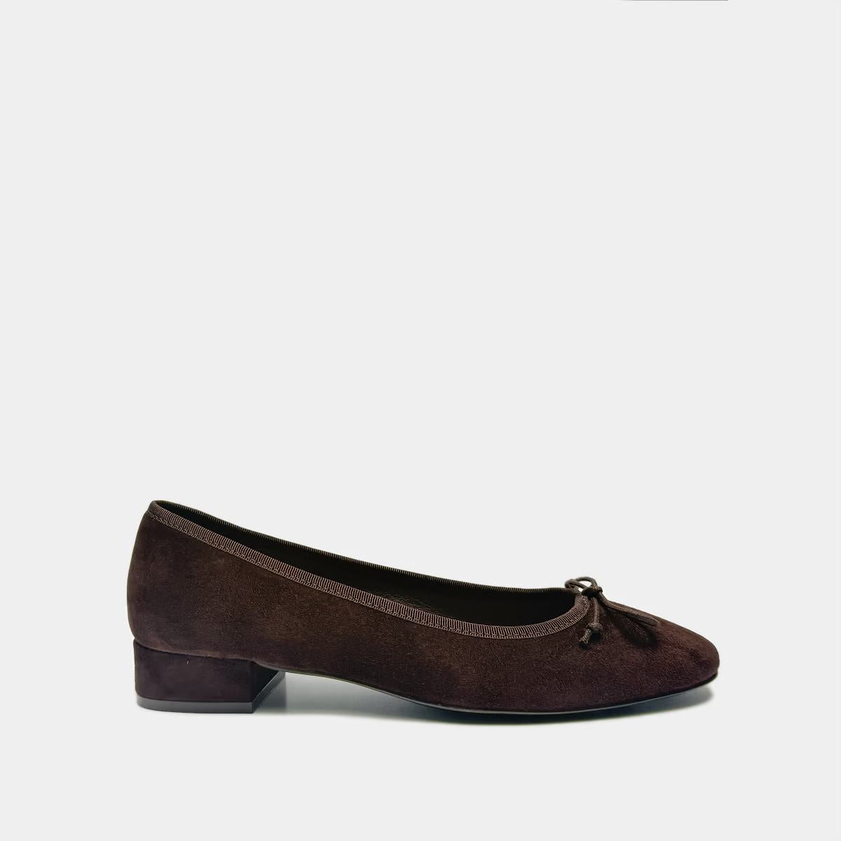 Ballerines Dadou Velours Marron