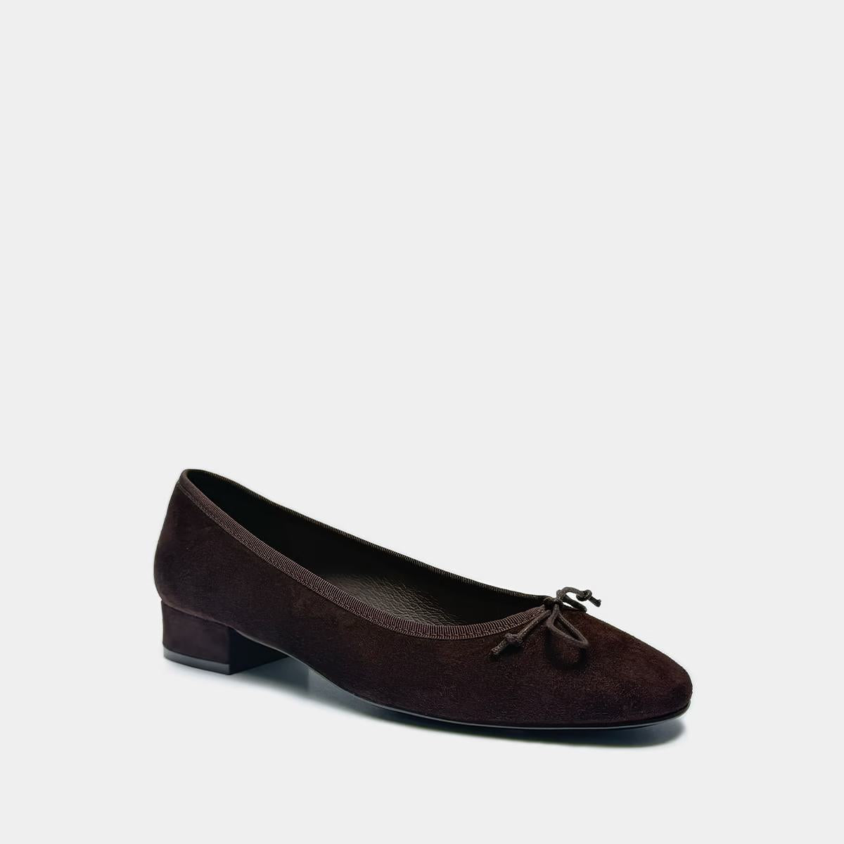 Ballerines Dadou Velours Marron