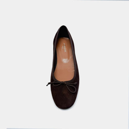 Ballerines Dadou Velours Marron