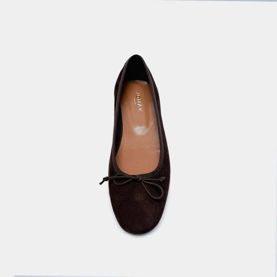 Ballerines Dadou Velours Marron