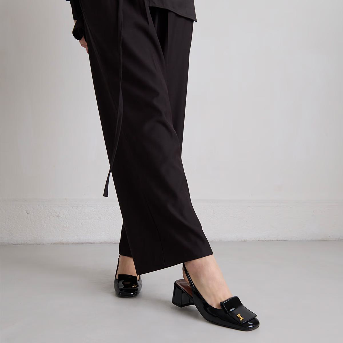 Escarpins Daiki Vernis Noir