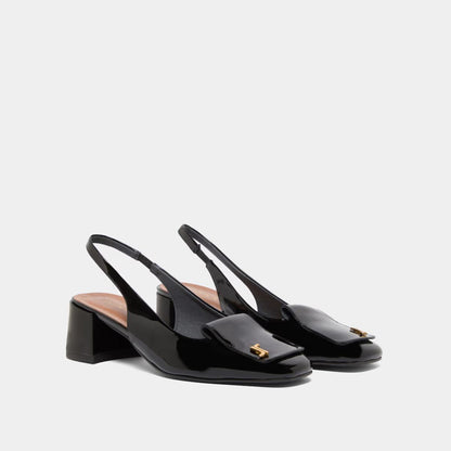 Escarpins Daiki Vernis Noir