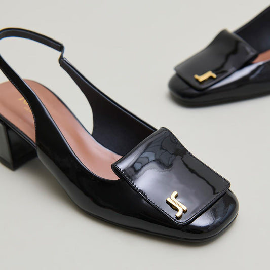 Escarpins Daiki Vernis Noir