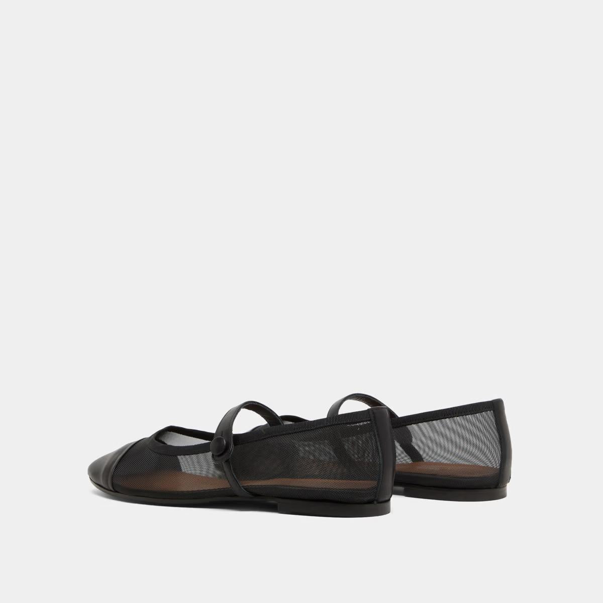 Ballerines Dala Cuir/resille Noir-noir