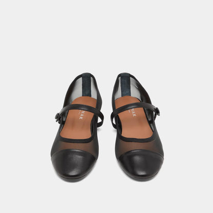 Ballerines Dala Cuir/resille Noir-noir